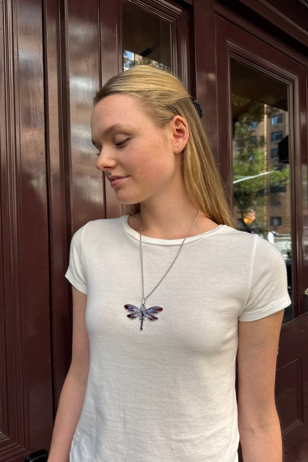 Dragonfly Chain Necklace | Silver