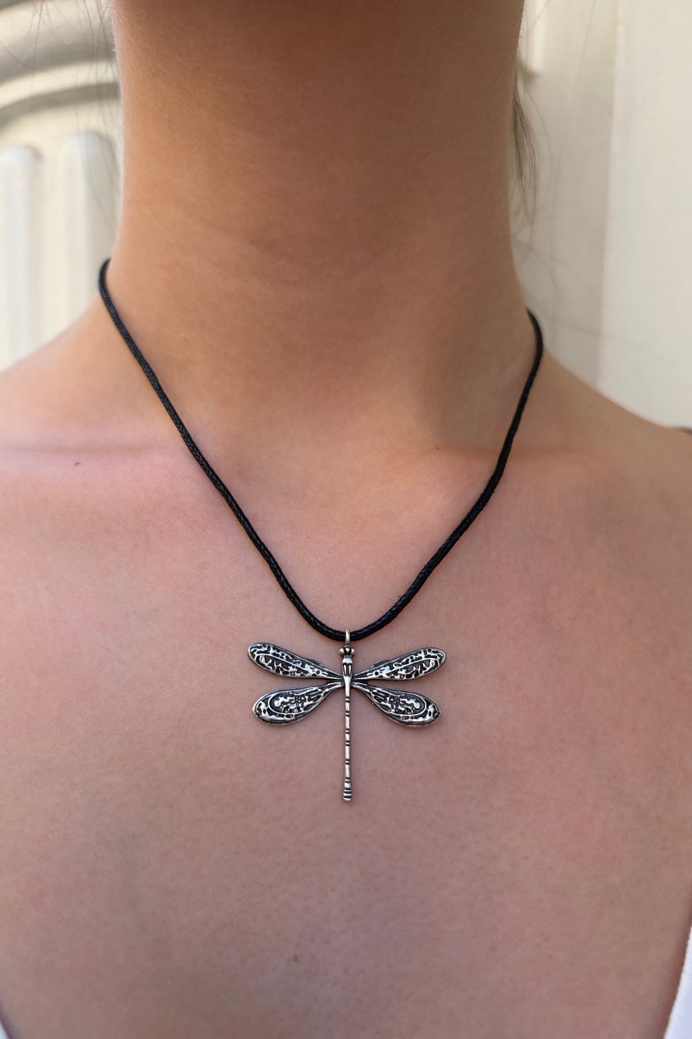 Dragonfly Necklace | Silver