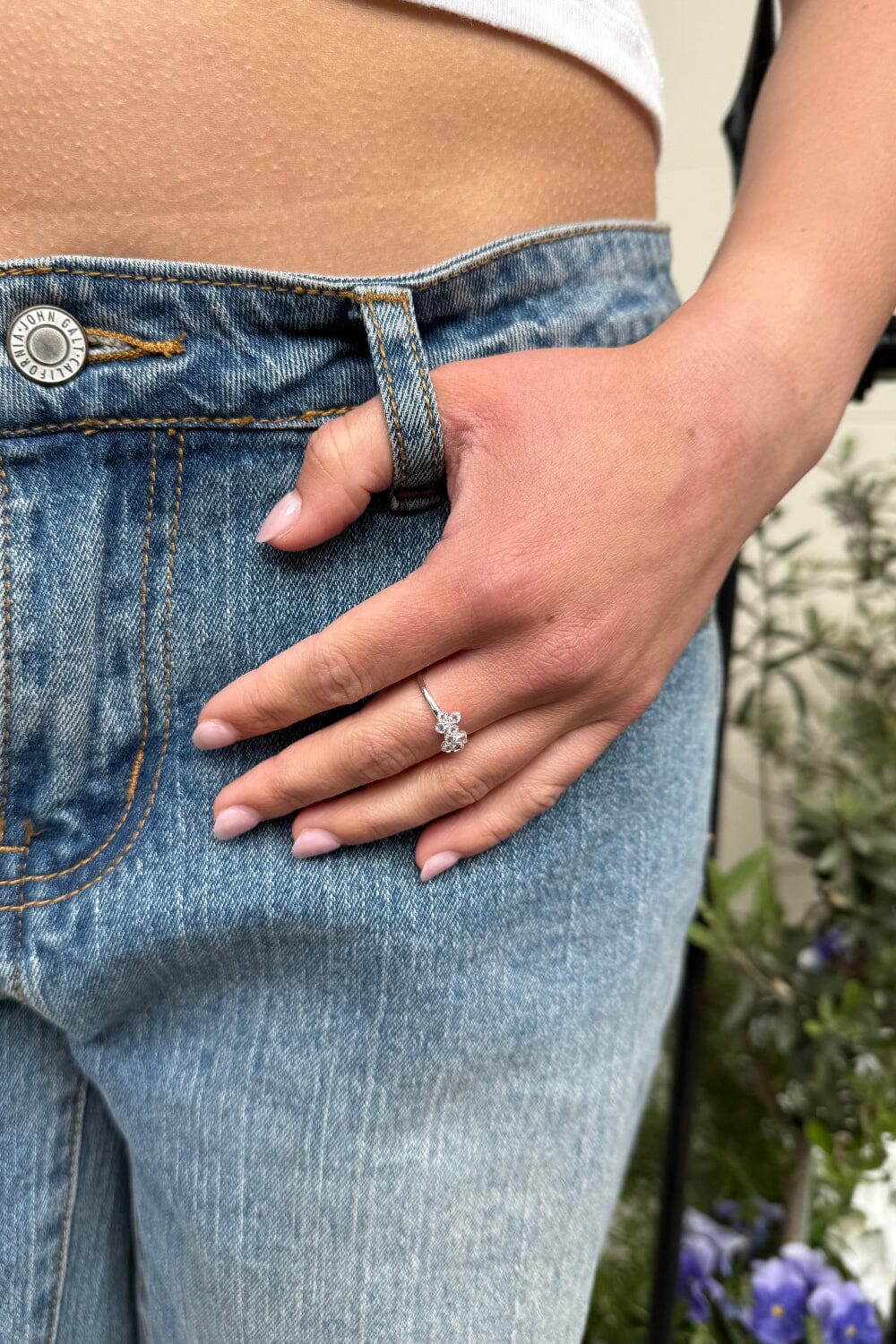Flower Ring | Silver
