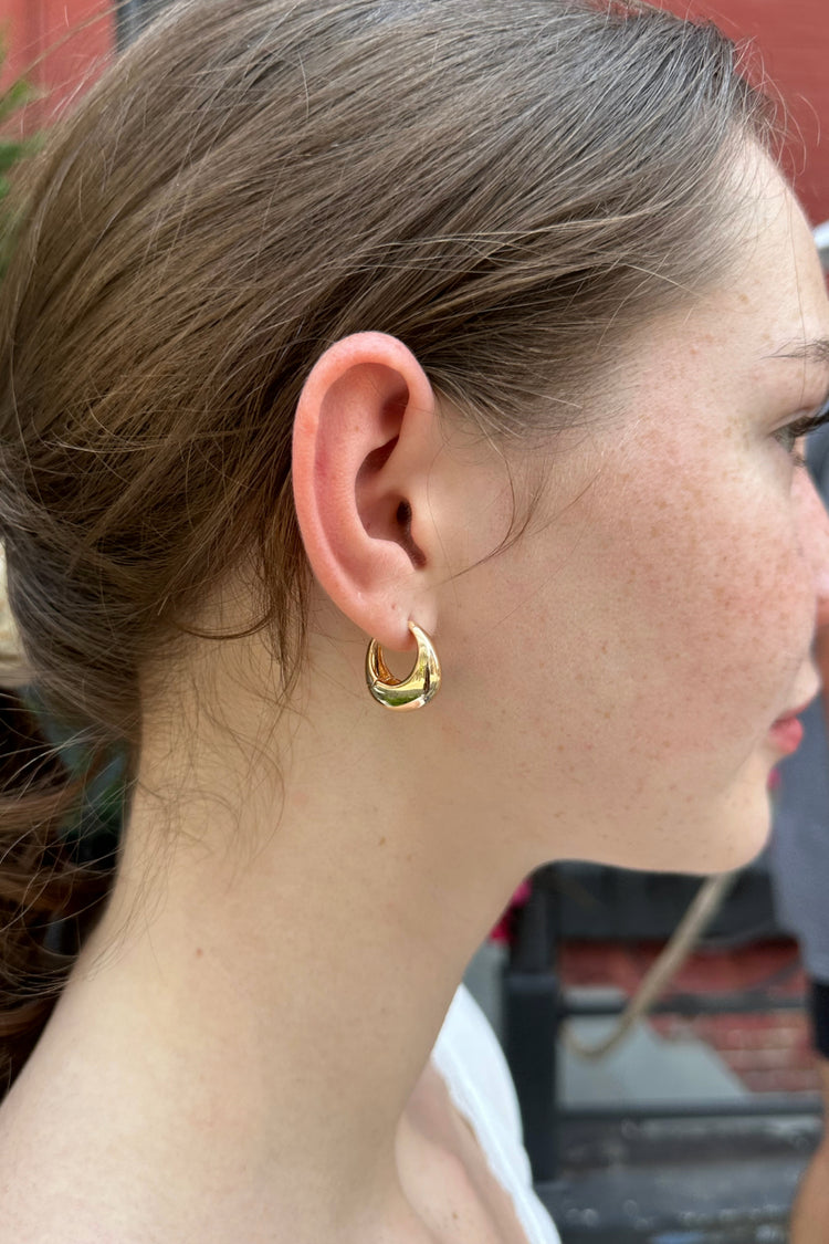 Chunky Hoop Earrings | Gold