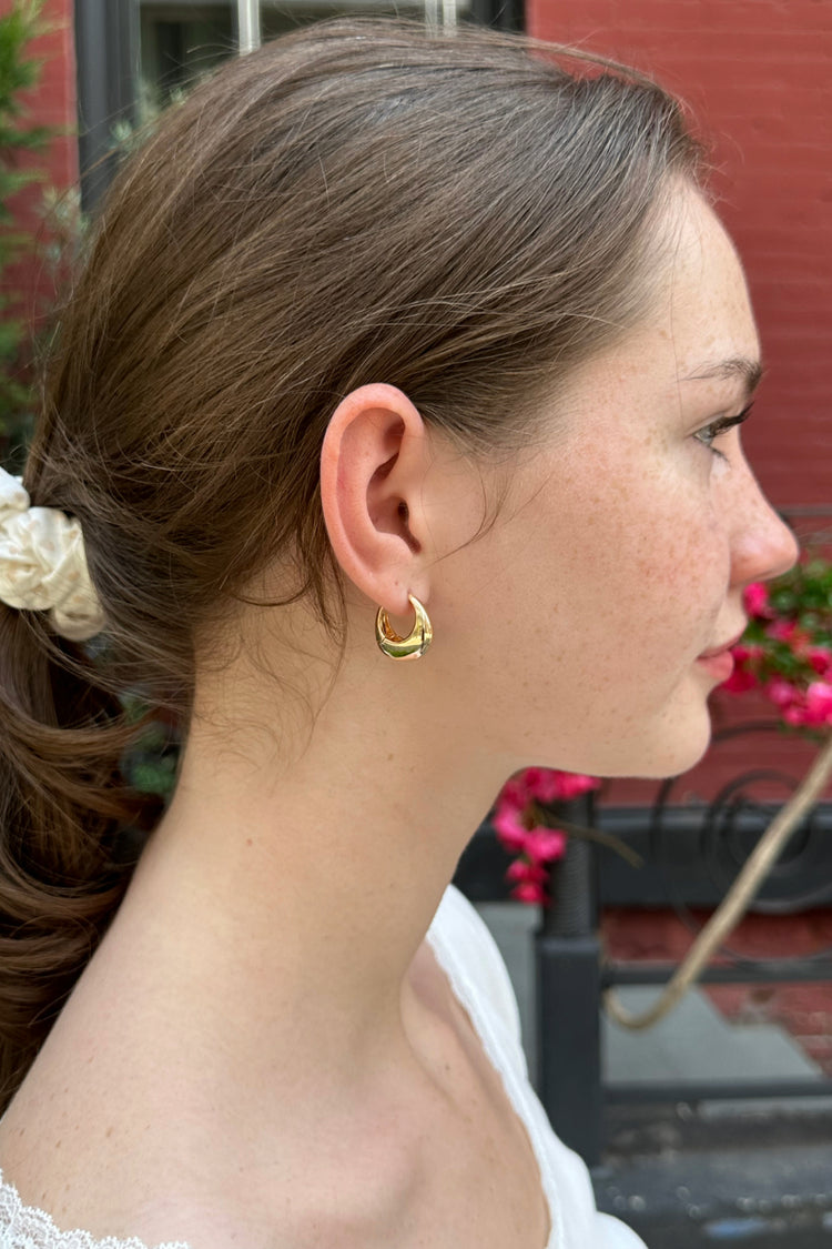 Chunky Hoop Earrings | Gold