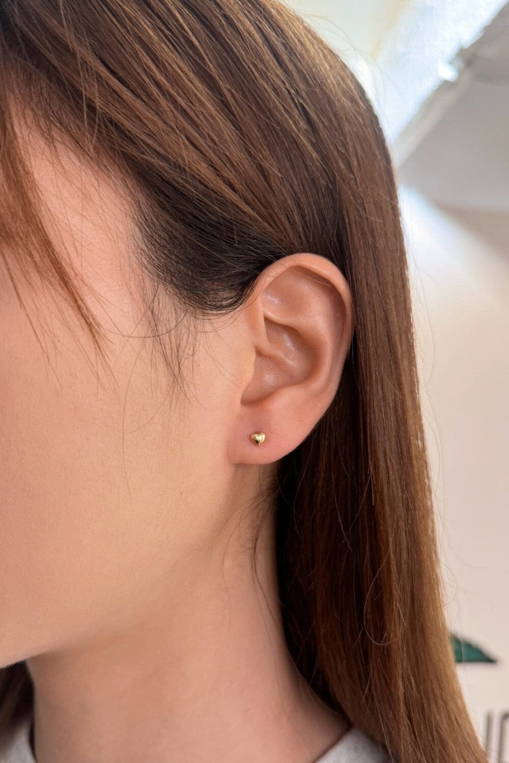 Mini Heart Earrings | Gold