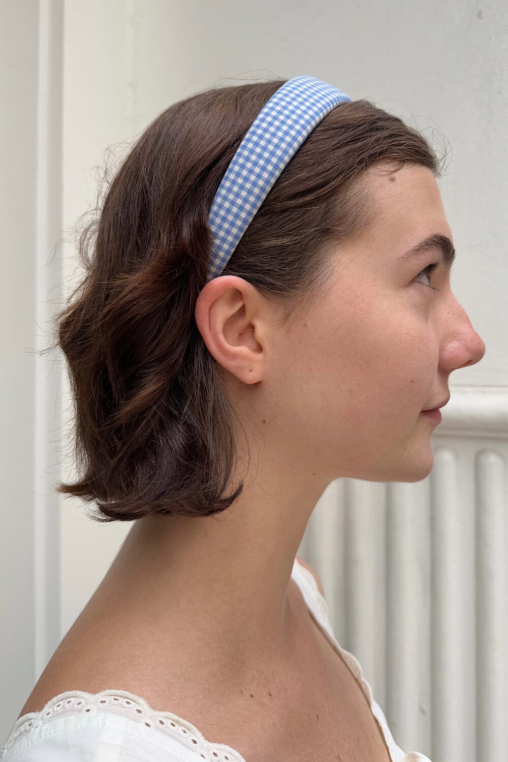 Blue And White Plaid