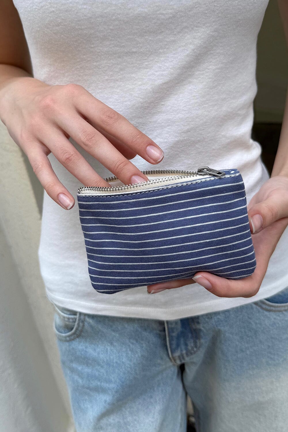 Faded Navy White Stripes