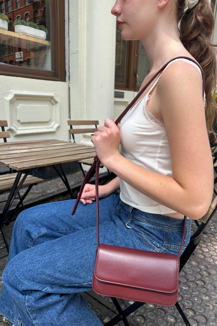 Mini Shoulder Bag | Burgundy