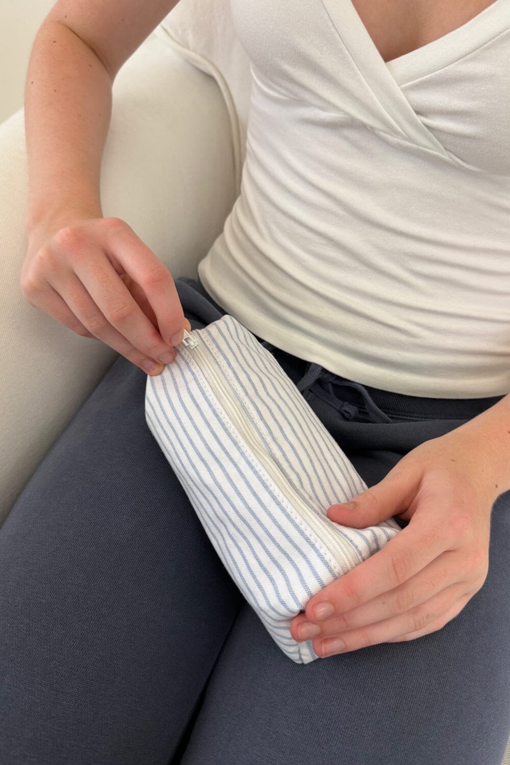 White With Light Blue