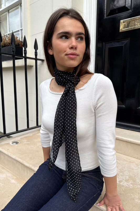 Black White Polka Dots
