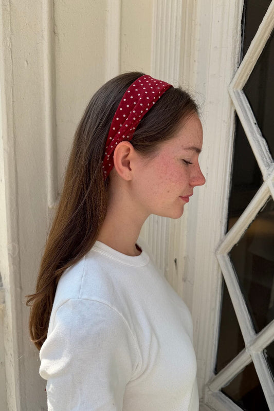 Red with White Polka Dots