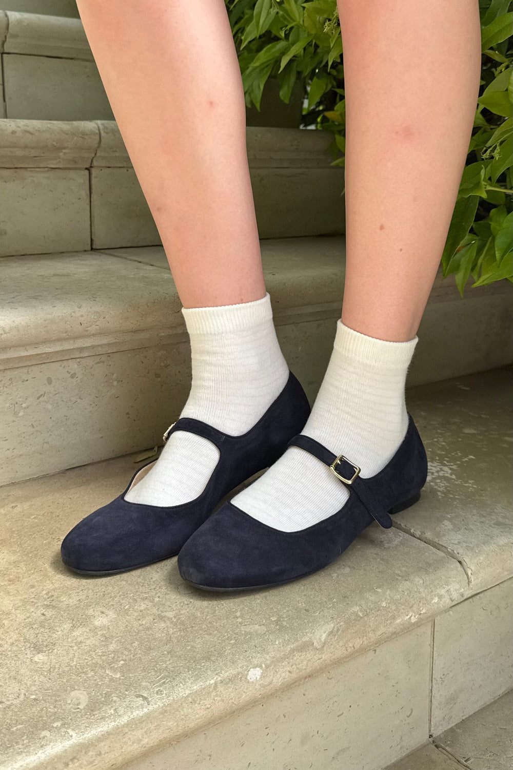 Striped Socks | Light Pink White Stripes