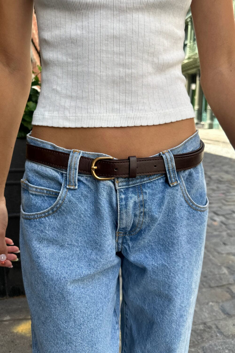 Faux Leather Buckle Belt | Faux Leather Buckle Belt