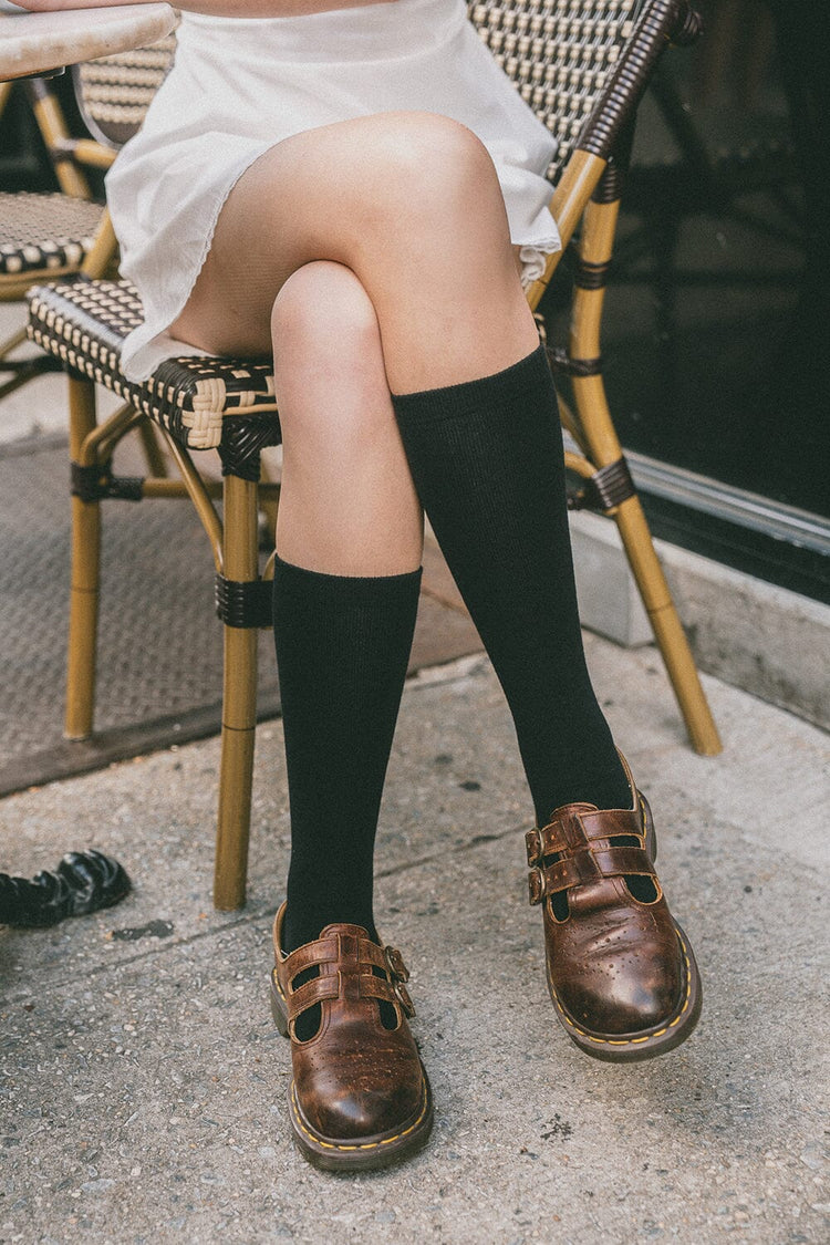 Black Long Socks | Black
