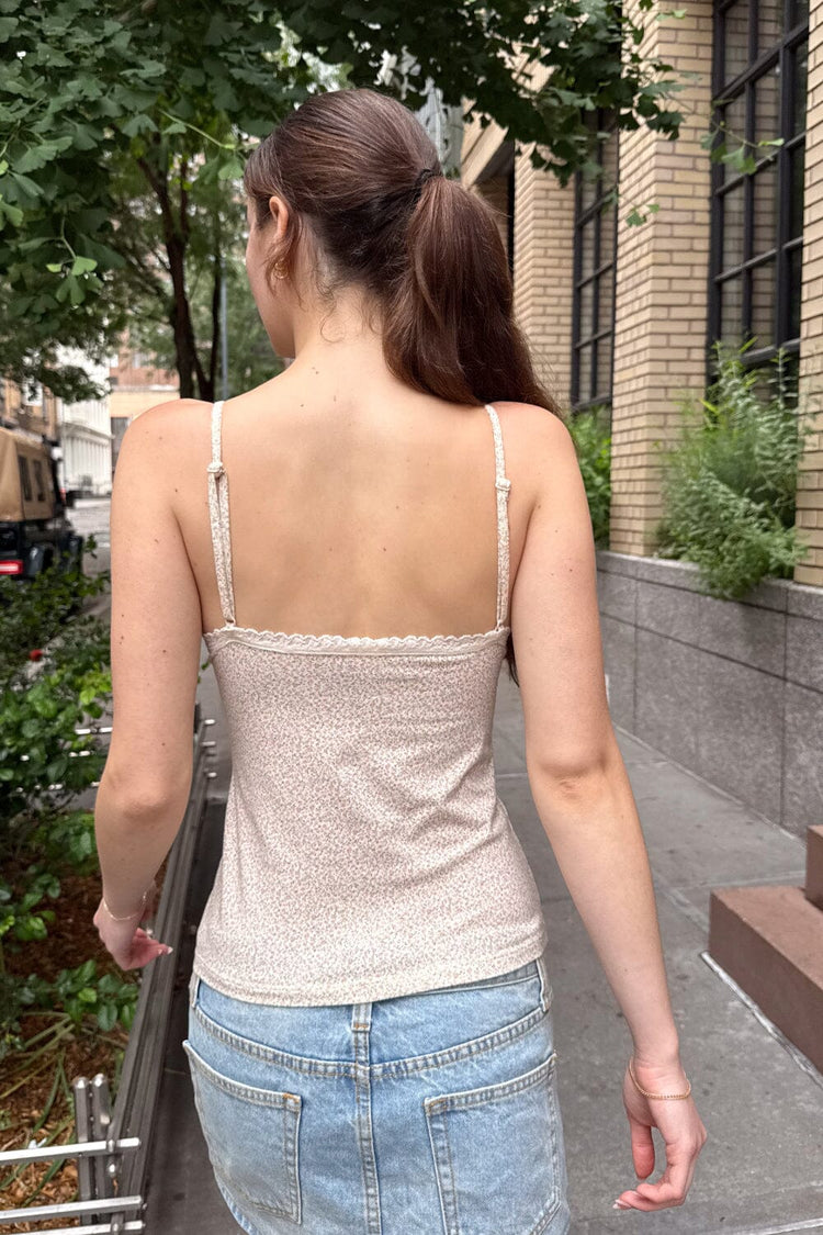 Amara Floral Tank | Peach Floral / XS/S