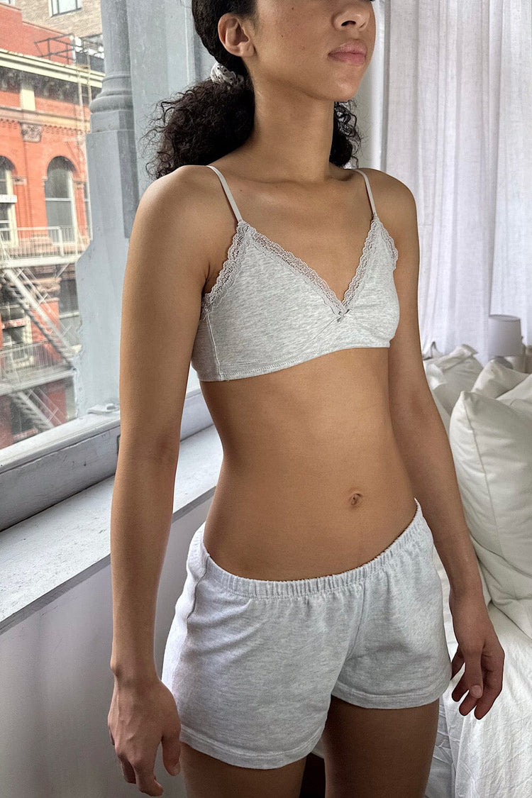 Lace Bra | Light Heather Grey / XS/S