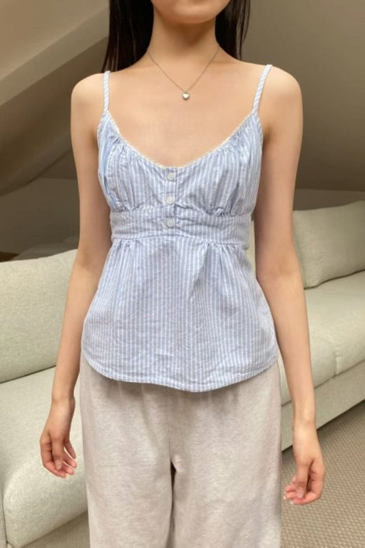 Light Blue Vertical Stripes / XS/S