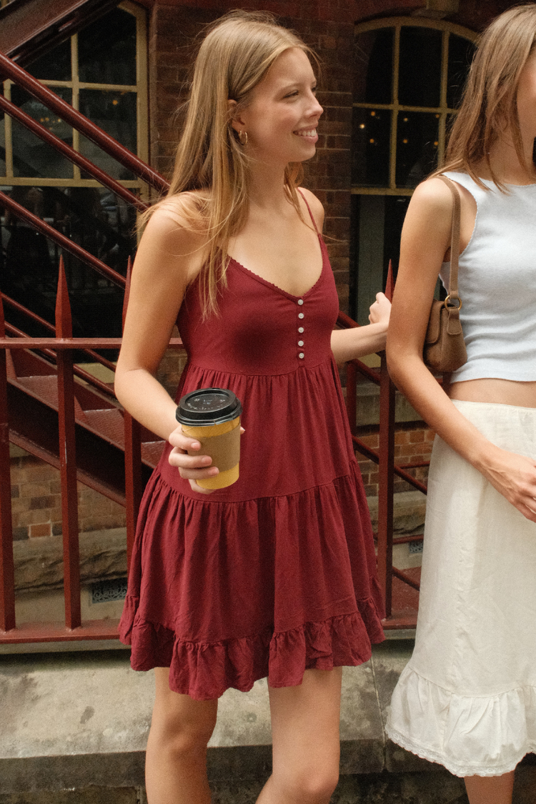 Nora Dress | Burgundy / XS/S