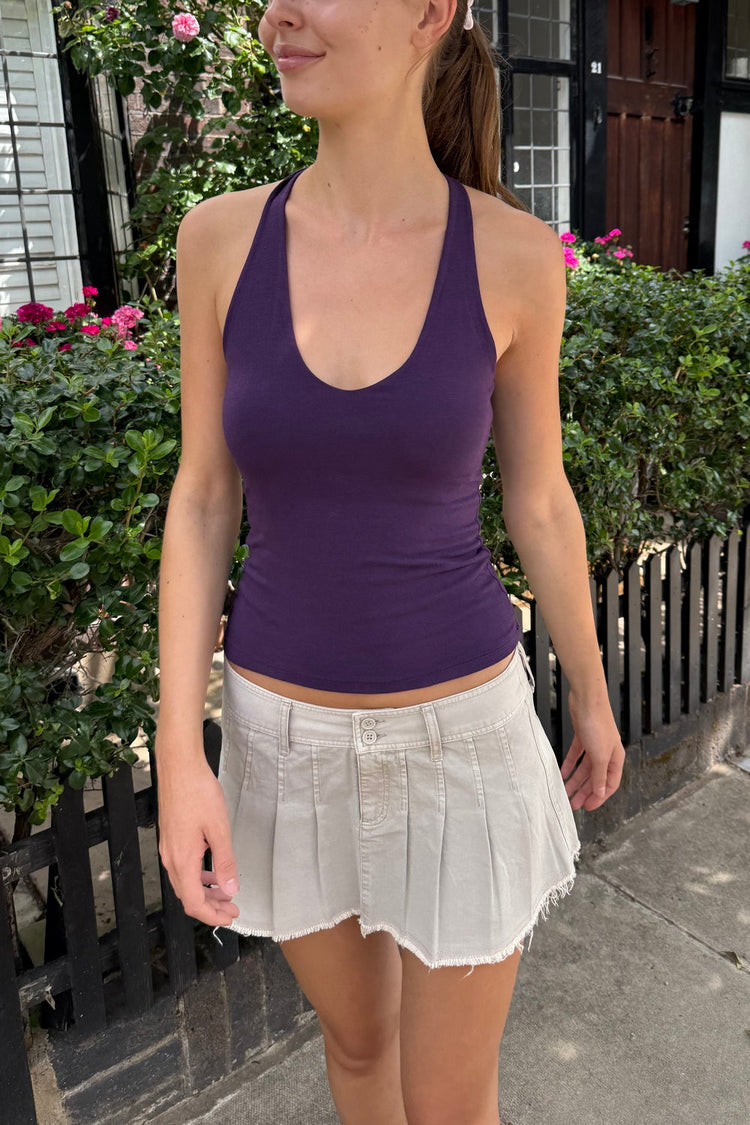 Elly Halter Top | Deep Purple / XS/S