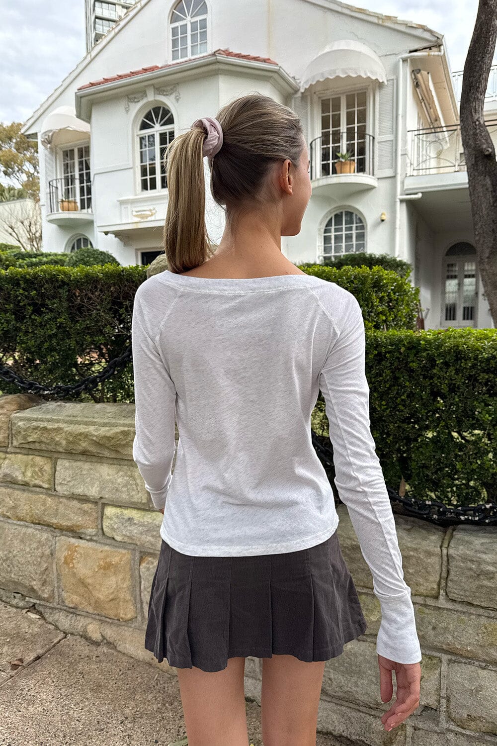 Jadin Top | Light Heather Grey / XS/S