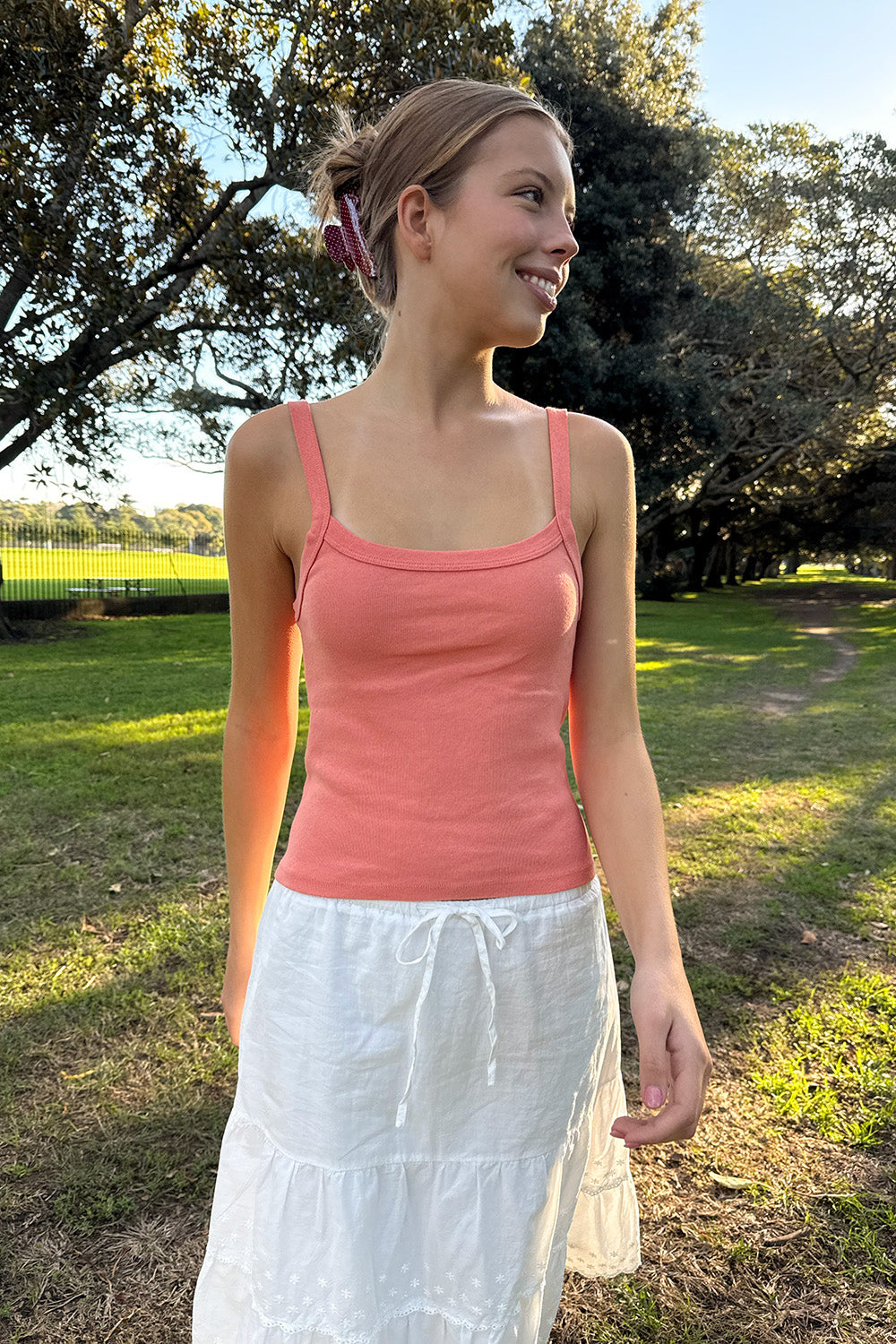 Belle Tank | Rosa Coral / XS/S