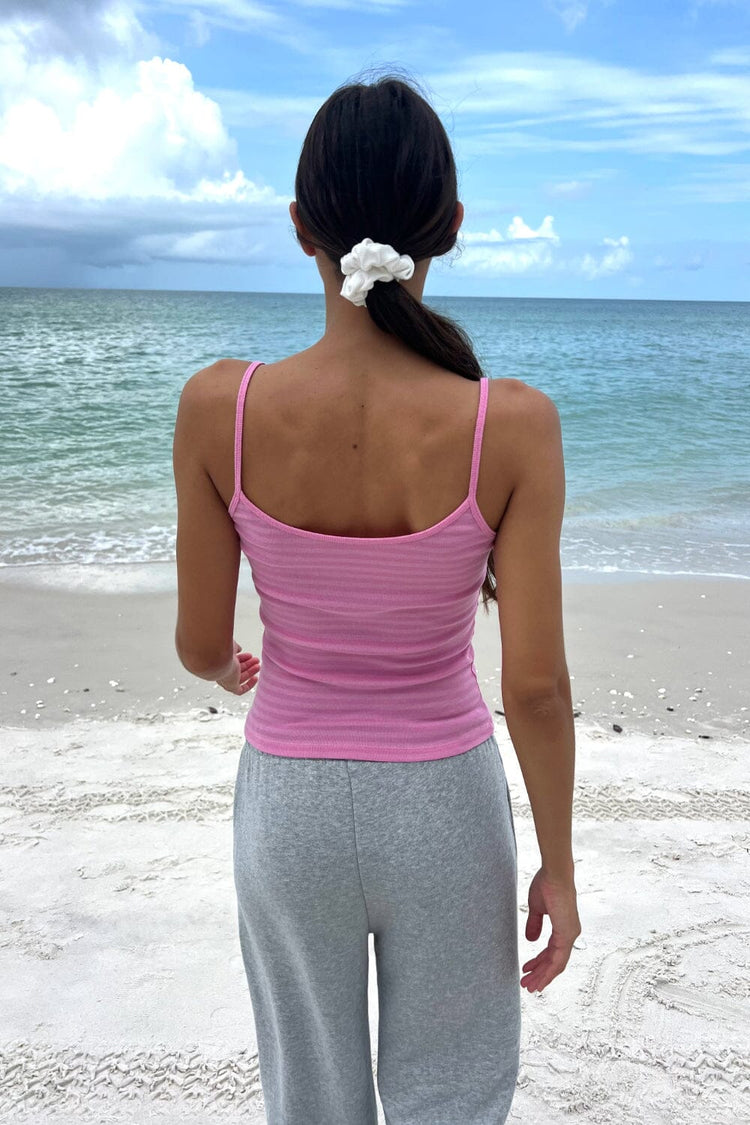 Skylar Striped Tank | Bubblegum Pink Stripes / XS/S