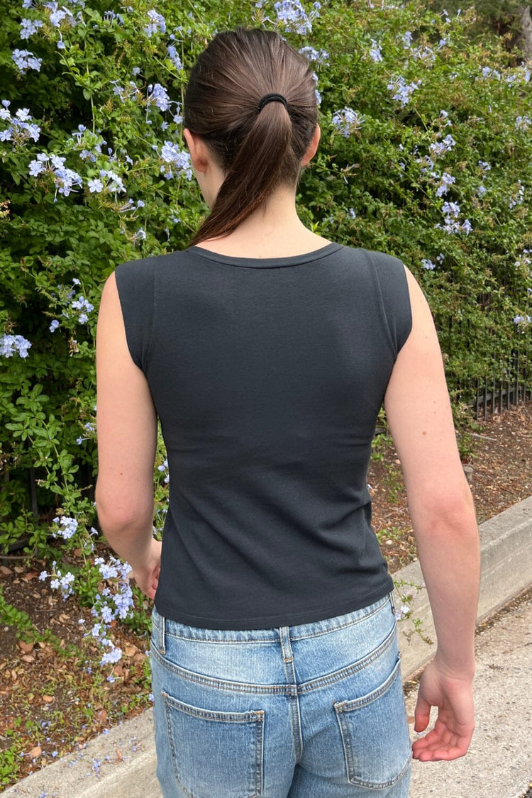 Zelly Basic Top | Black / XS/S