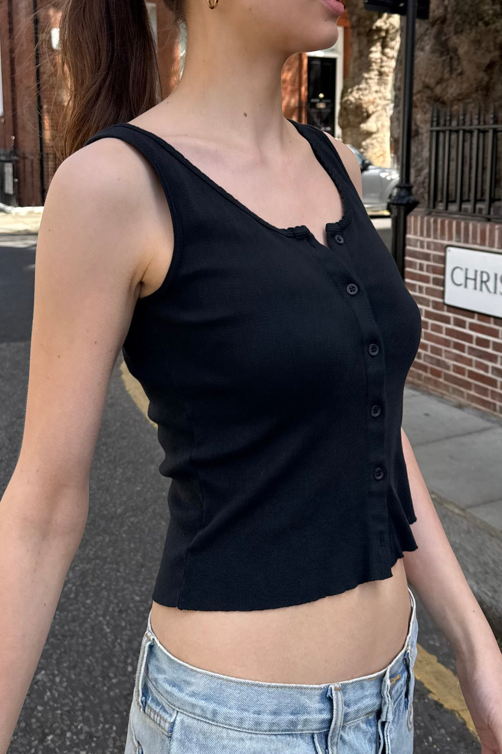 Nadia Tank | Black / XS/S