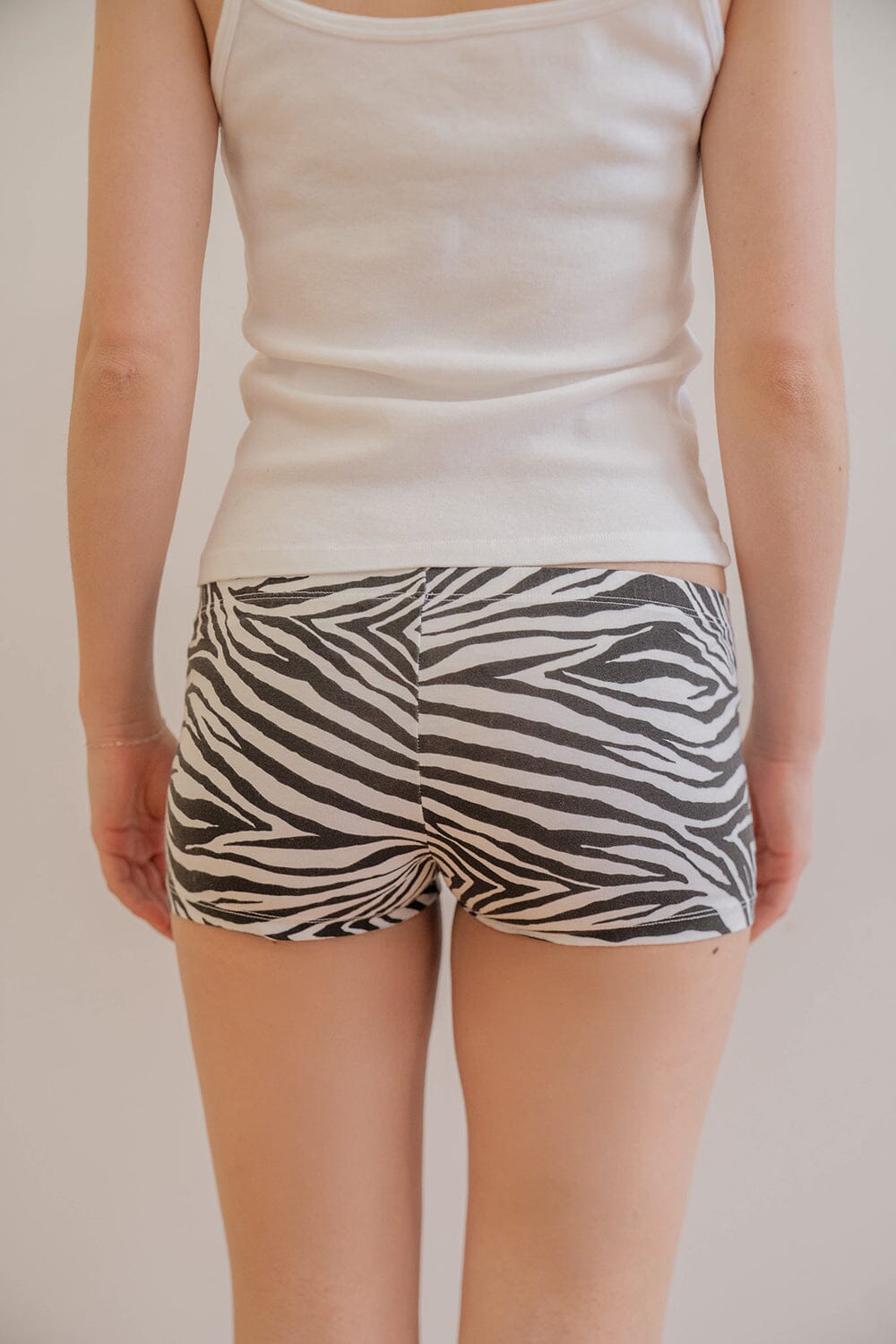 Boy Shorts Zebra Underwear | Zebra Print / XS/S