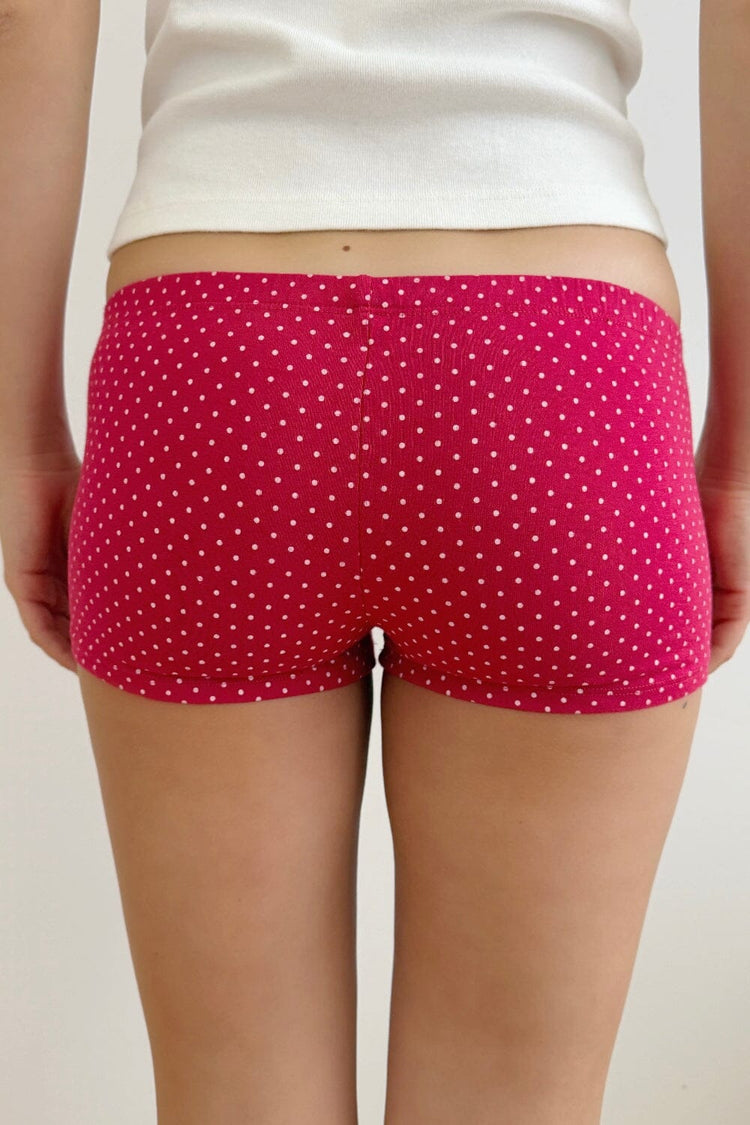 Polka Dot Boxer Underwear | Red with White Polka Dots / XS/S