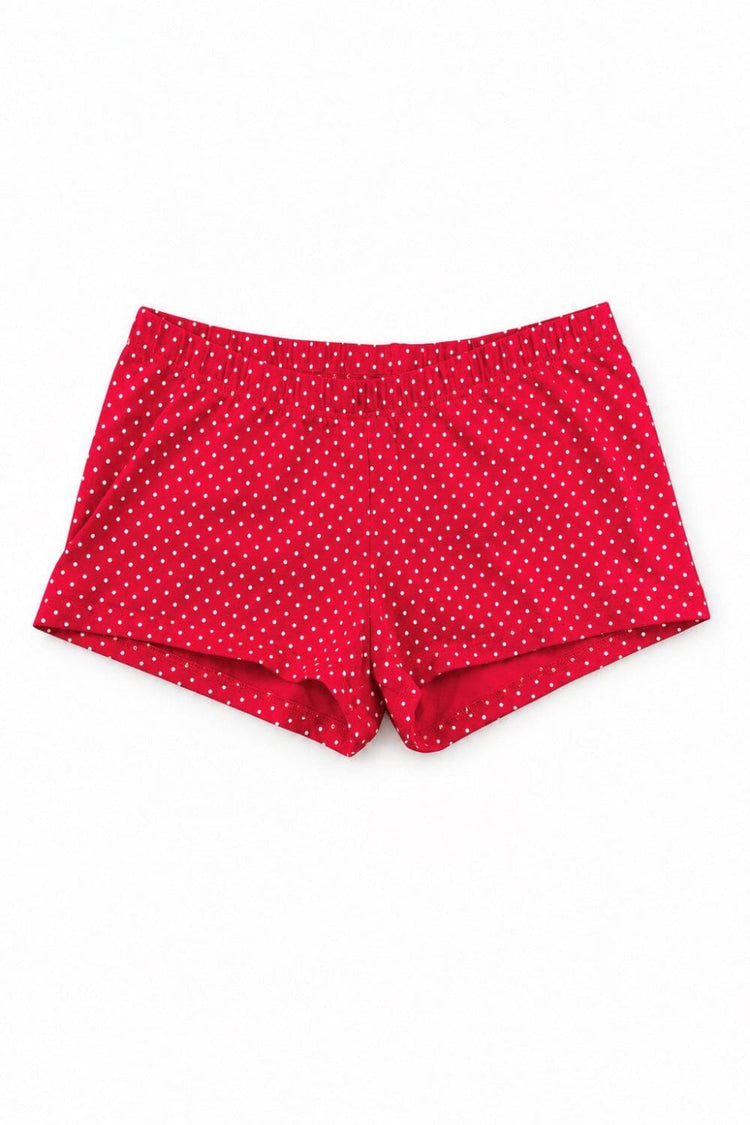 Polka Dot Boxer Underwear | Red with White Polka Dots / XS/S