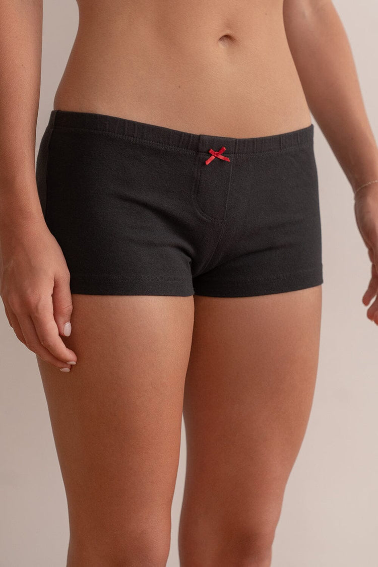 Bow Boxer Underwear | Black / XS/S