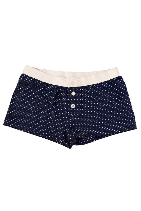 Navy With White Polka Dots / XS/S