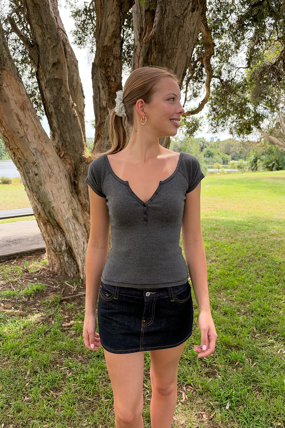 Zelly Top | Dark Grey / XS/S