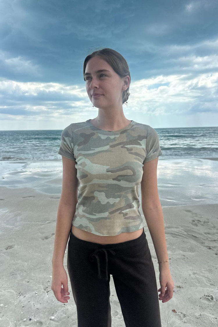 Hailie Camouflage Top | Light Camouflage / XS/S