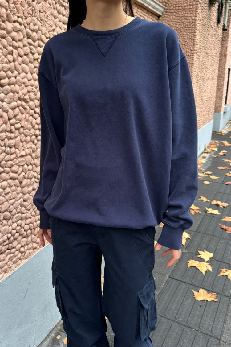 Erica Oversized Sweatshirt | Navy Blue / Oversized Fit