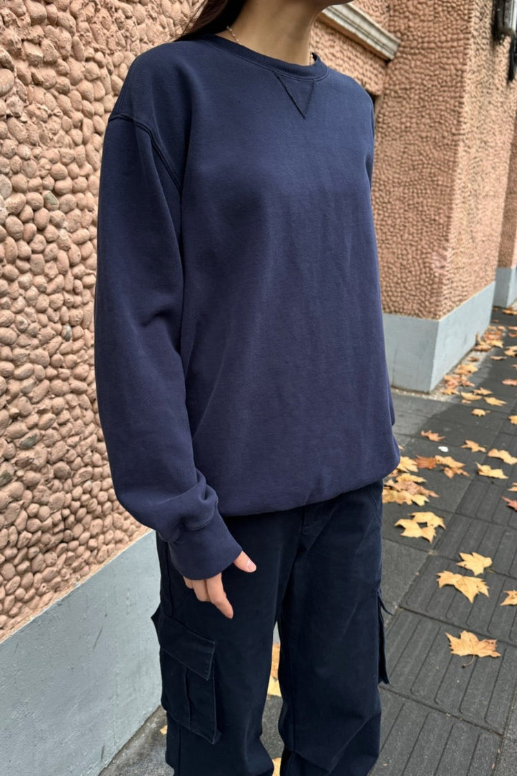 Erica Oversized Sweatshirt | Navy Blue / Oversized Fit