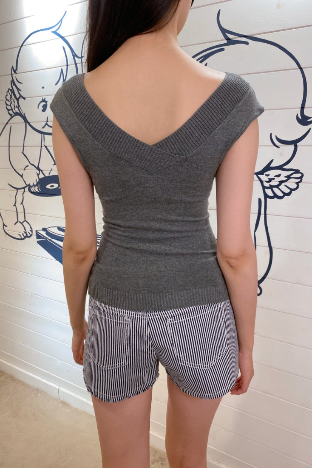 Amira Top | Dark Grey / XS/S