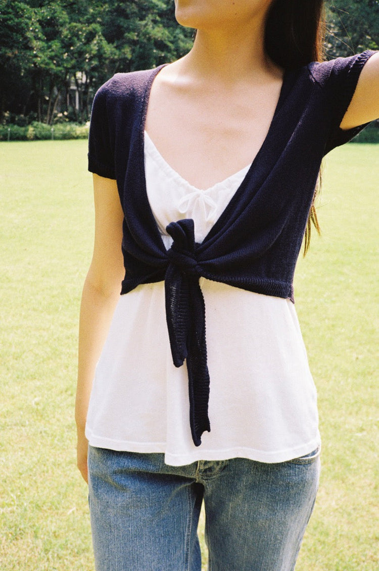 Greta Top | Navy Blue