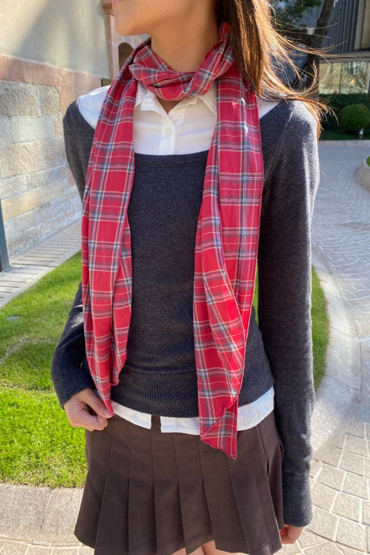 Faded Red With Green White Plaid
