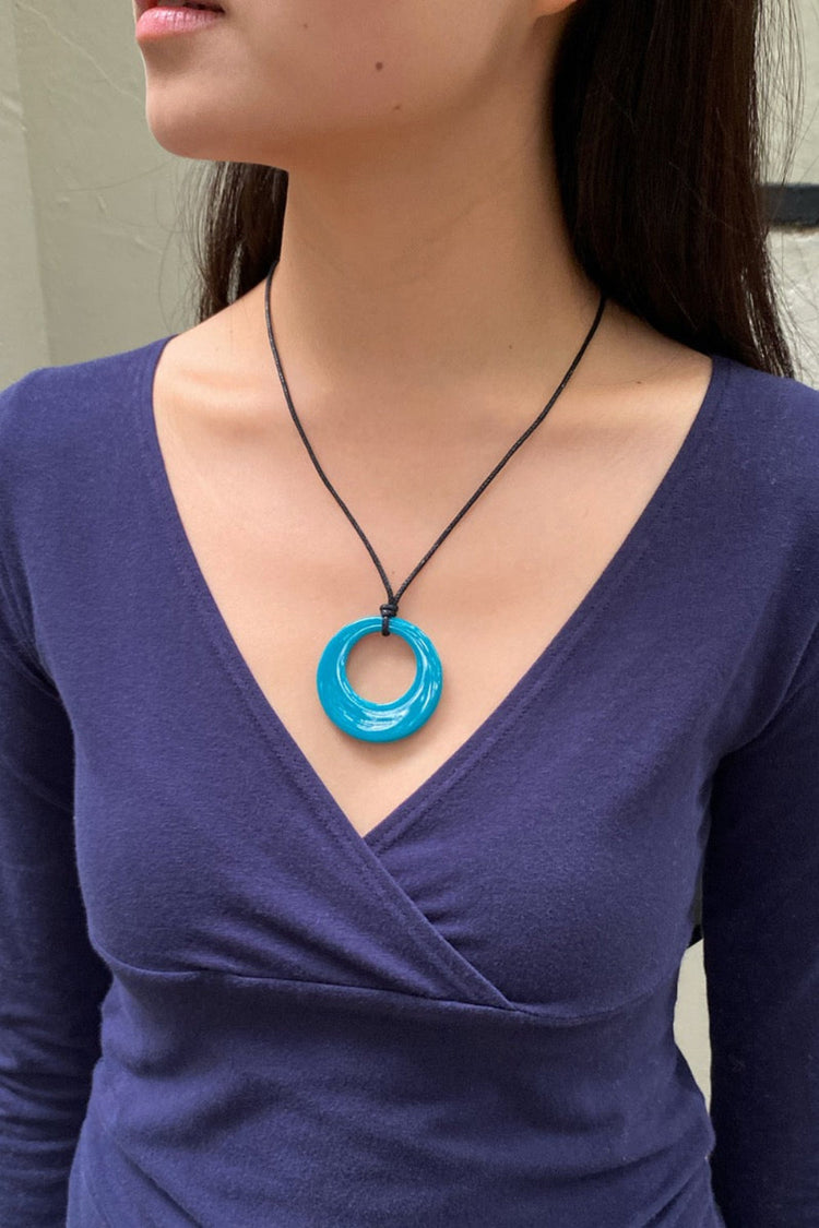 Rope necklace | Teal