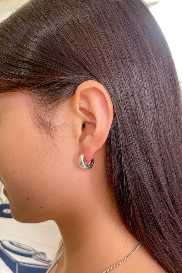 Sterling Silver Hoop Earrings | Silver