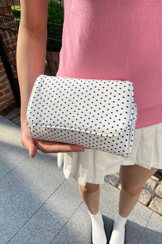 White Black Polka Dots