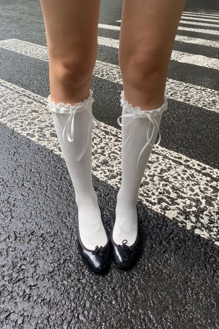 Lace Socks | White