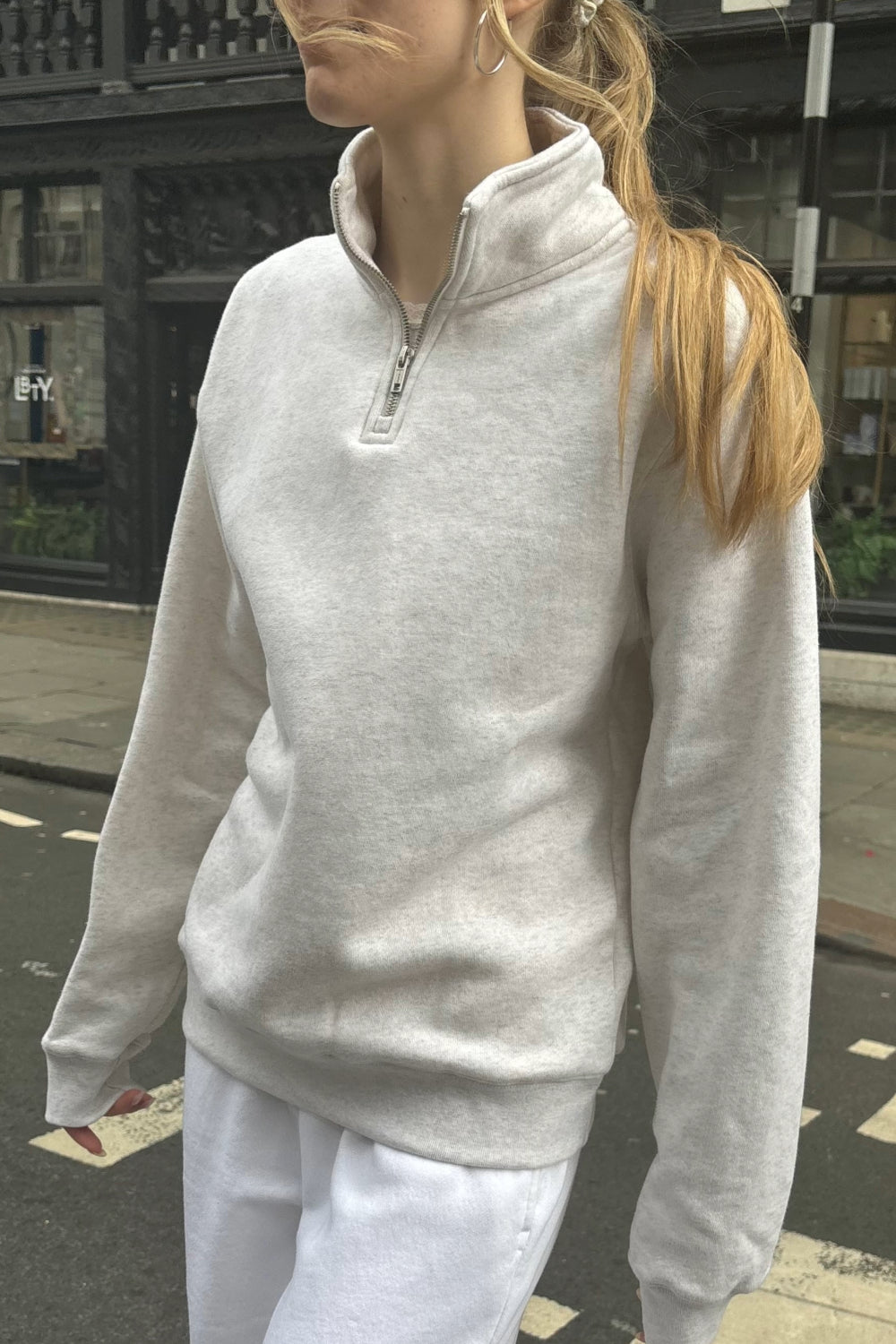 Missy Sweatshirt | Grey Melange / Regular Fit