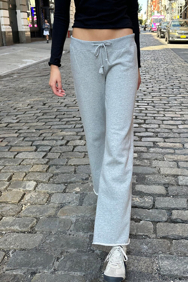 Rainey Cotton Sweatpants | Heather Grey / S/M