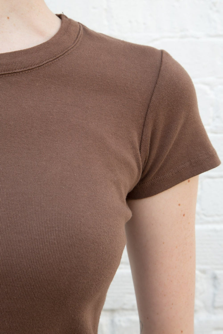 Hailie Basic Top | Brown / XS/S