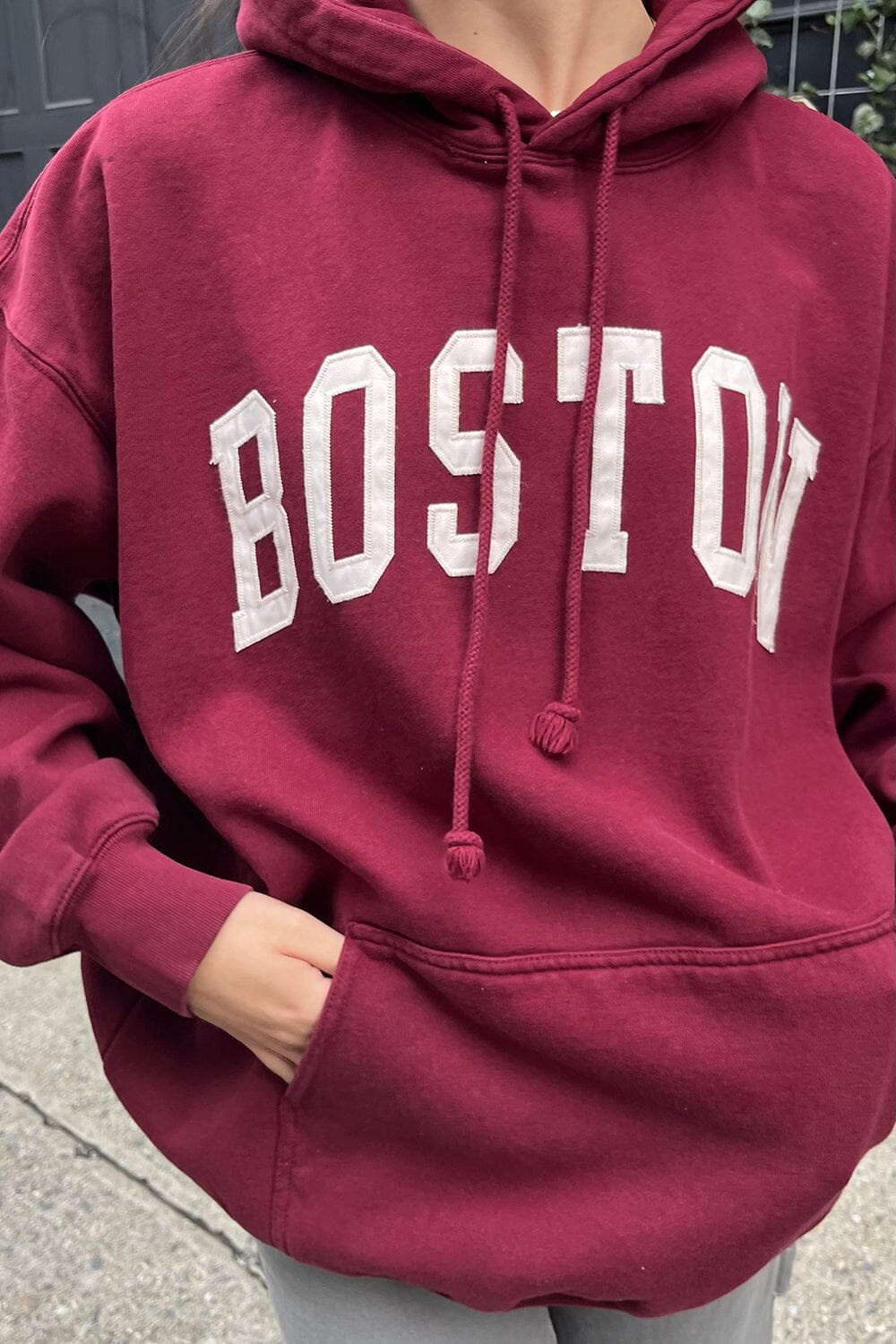 maroon / Oversized Fit