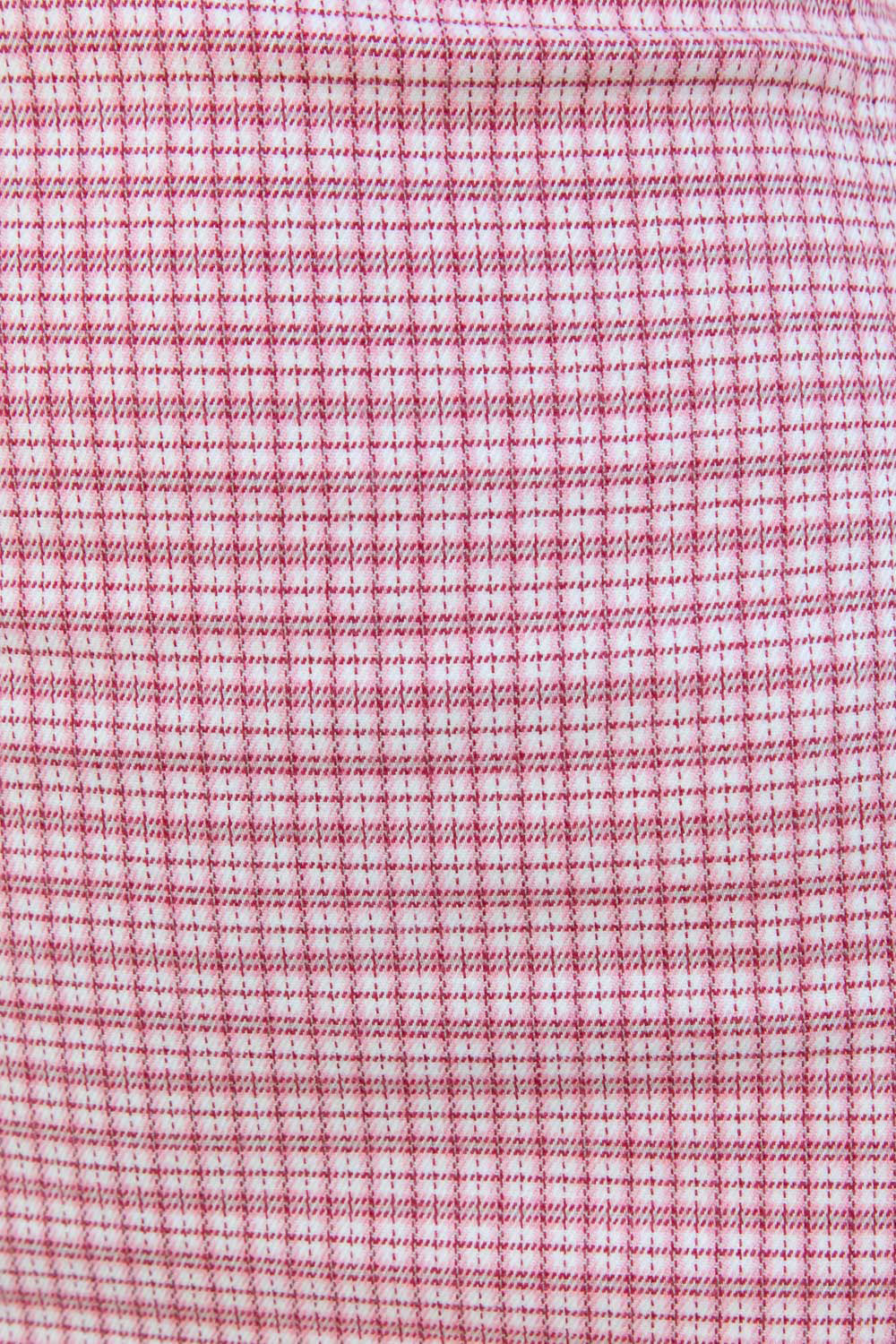 Rose Pink and White Plaid / XS/S