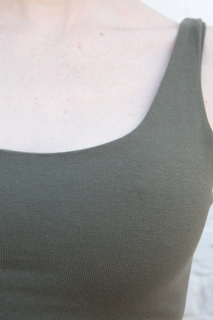 Lydia Tank | Olive Green / XS/S