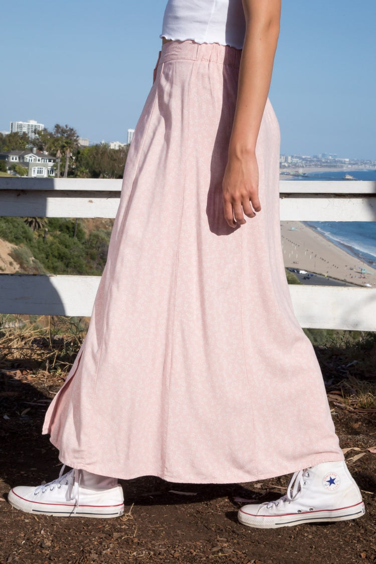 Joanne Skirt | XS/S / Light Pink with White Floral