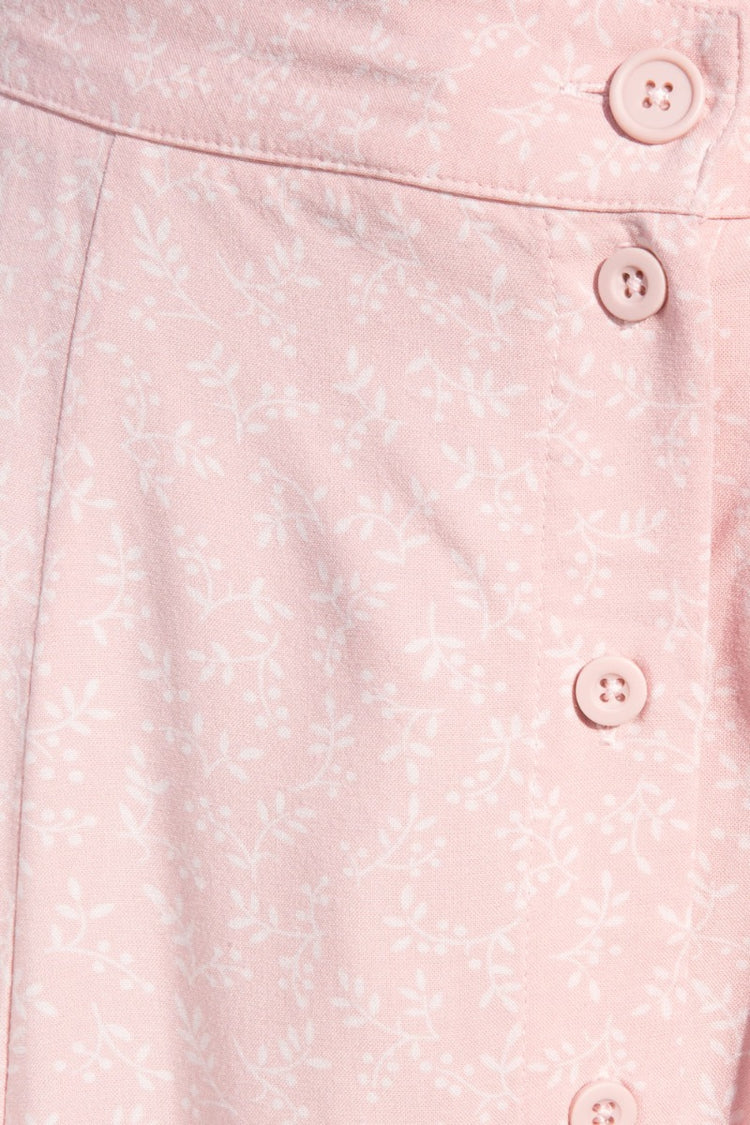 Joanne Skirt | XS/S / Light Pink with White Floral