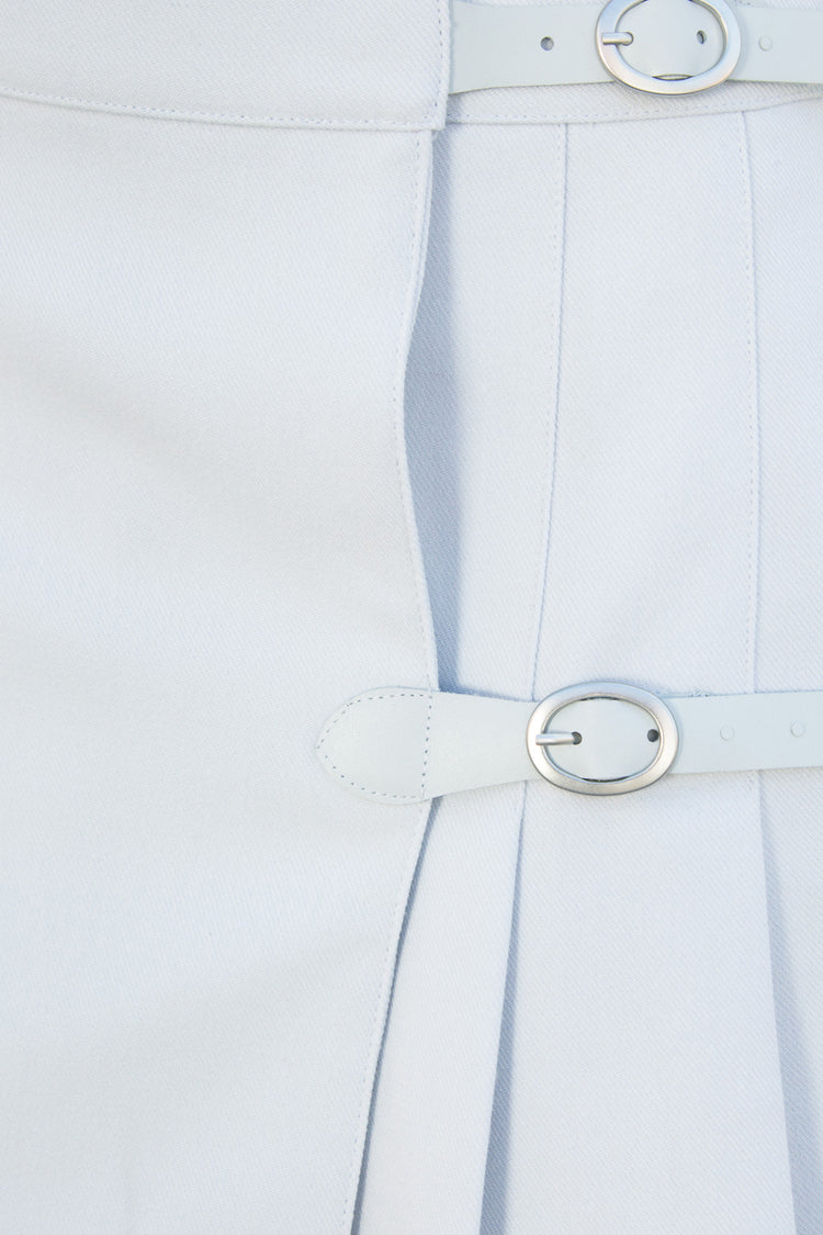 Dana Buckle Skirt | Light Blue / XS/S